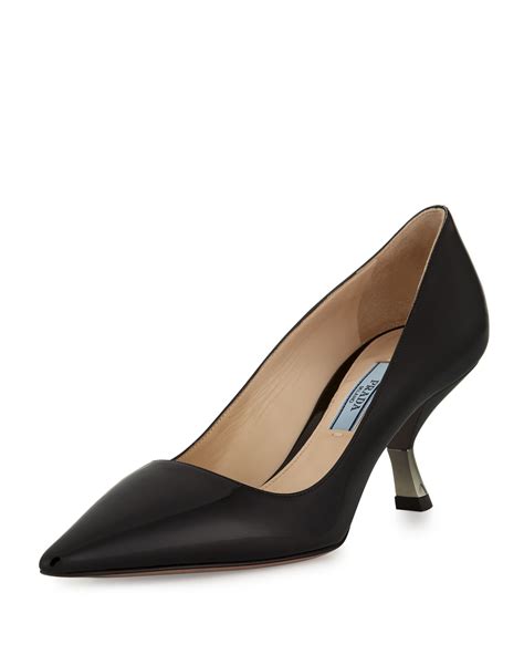 prada prada 65 patent pointy-toe pump|Prada Patent Inverted.